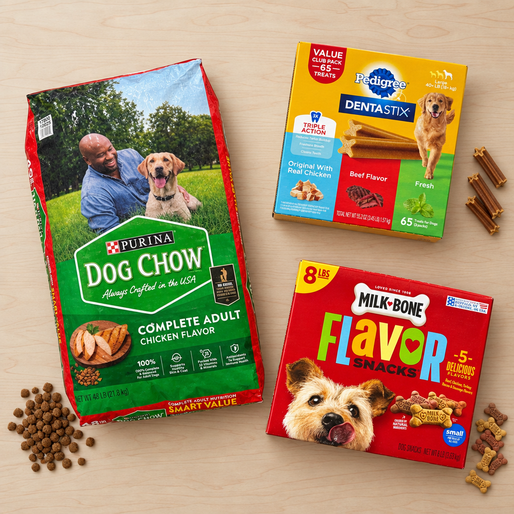 Dog food and treats collection image