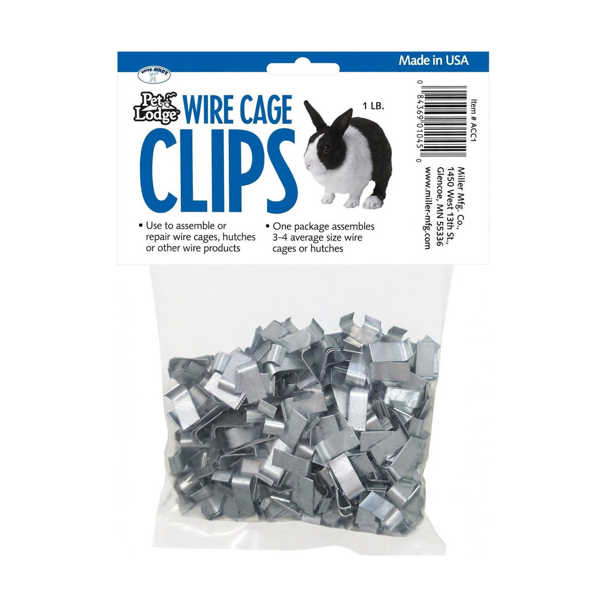 Pet Lodge Cage Clips, 1 lb Bag