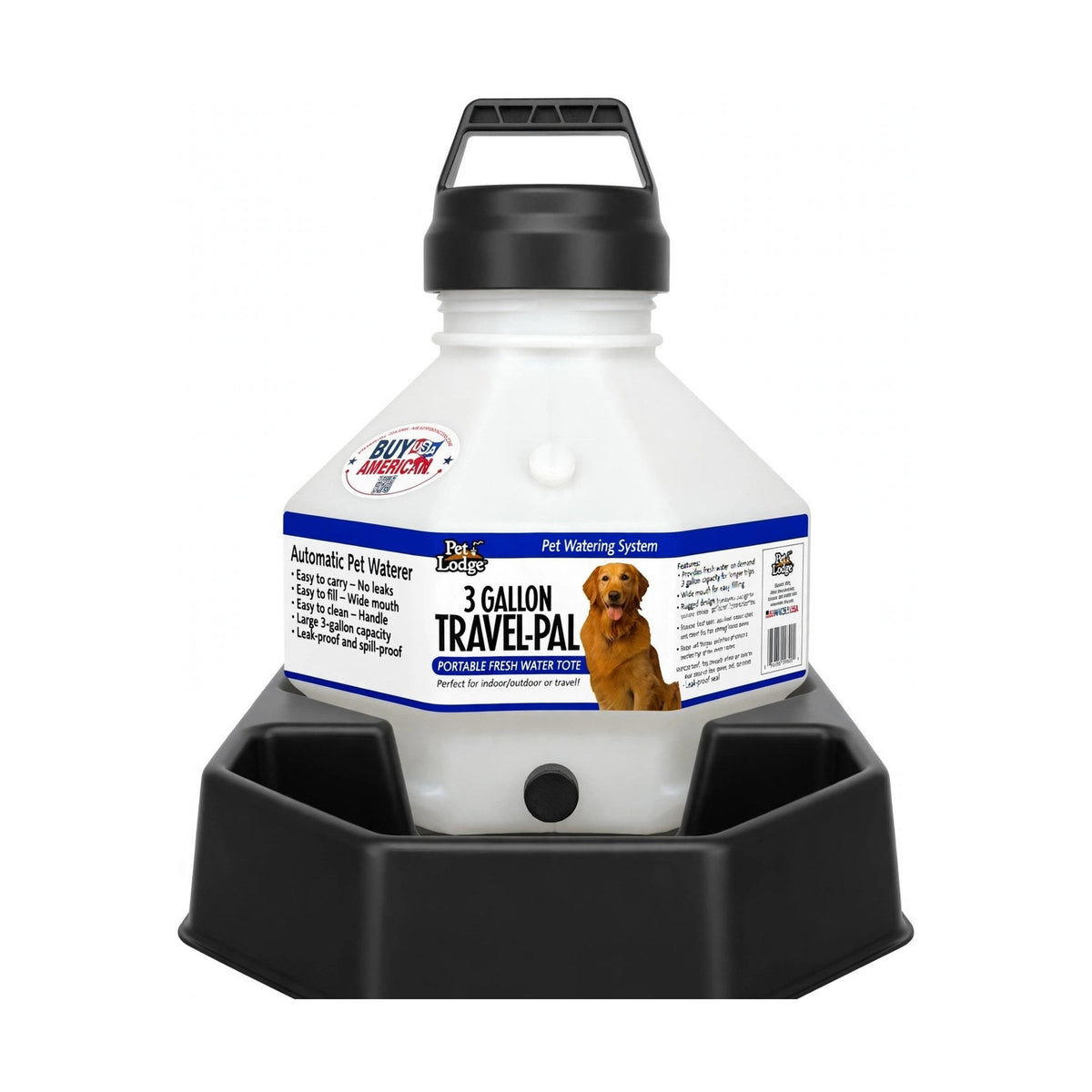 Pet Lodge Travel-Pal Automatic Pet Waterer, 3 gal
