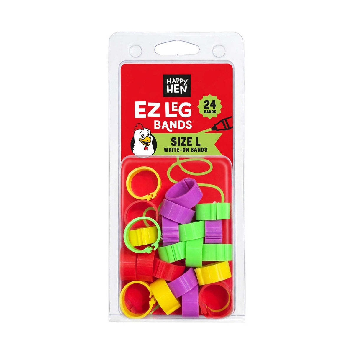Happy Hen Treats EZ Leg Bands, Large, 24 ct