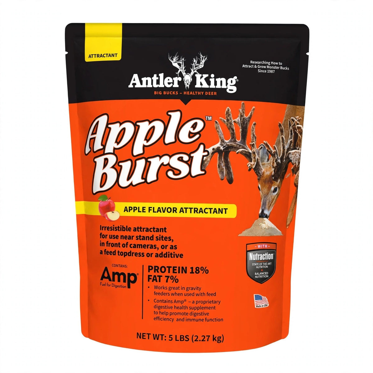 Antler King Apple Burst Apple Flavor Deer Attractant, 5 lb bag