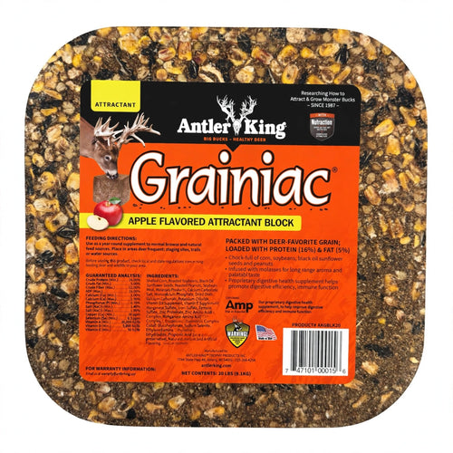 Antler King Grainiac Apple Flavored Attractant Block, 20 lb