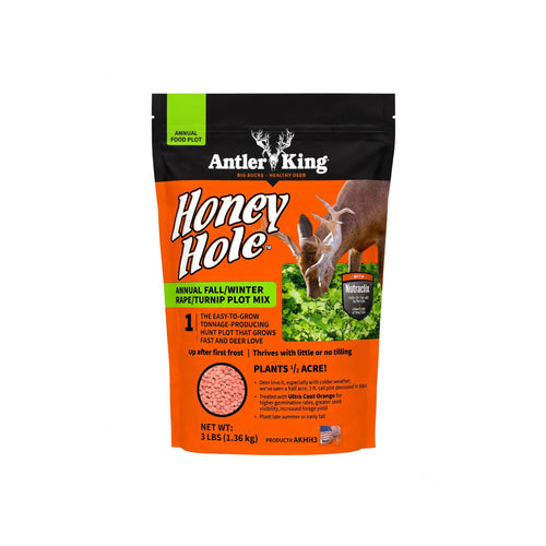 Antler King Honey Hole annual food plot mix bag, 3 lb plants half acre