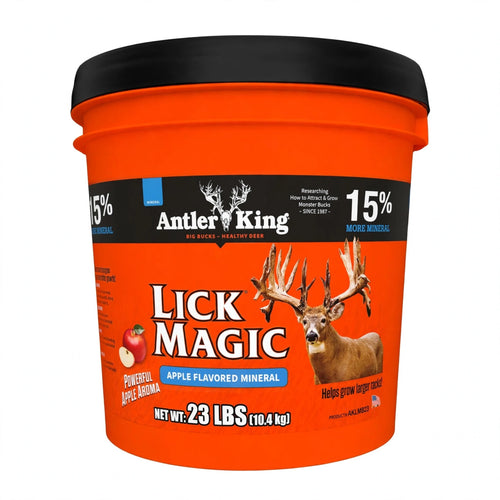 Antler King Lick Magic Apple Flavored Mineral Deer Attractant, 23 lb bucket