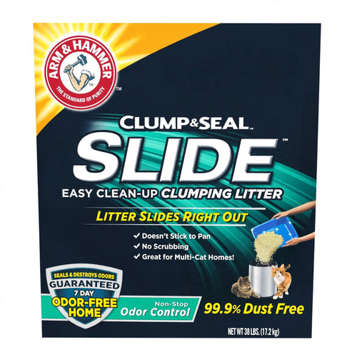 Arm & Hammer Clump & Seal Slide Clumping Cat Litter, 38 lb