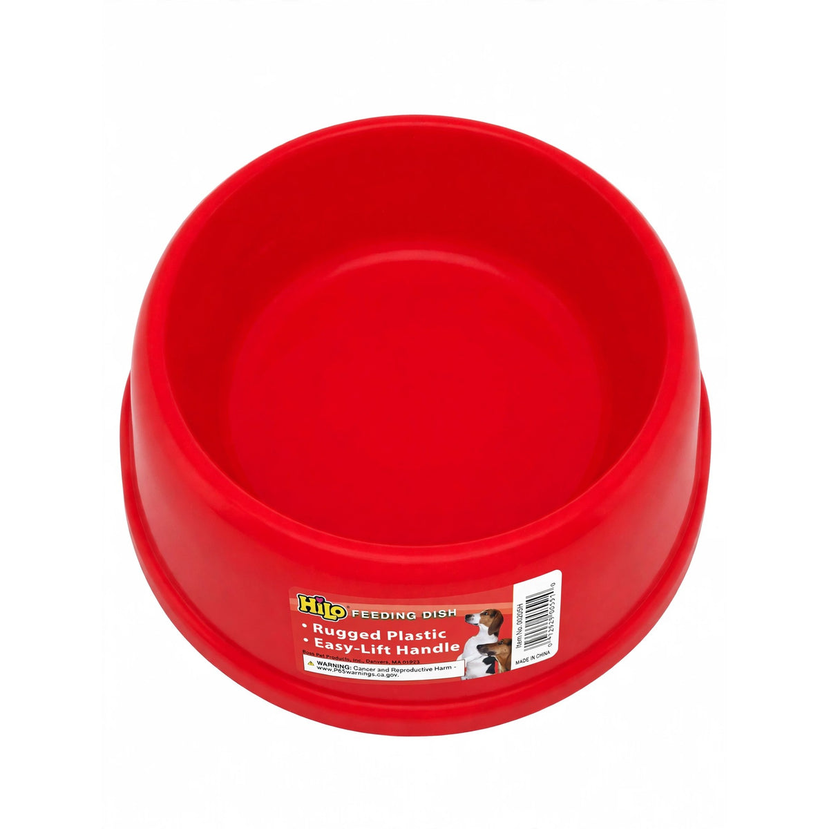 Boss Pet Hilo Feeding Dish, red