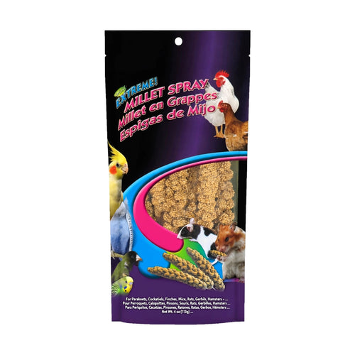 Brown's Extreme! Millet Spray 4 oz bag — natural spray millet bird treat
