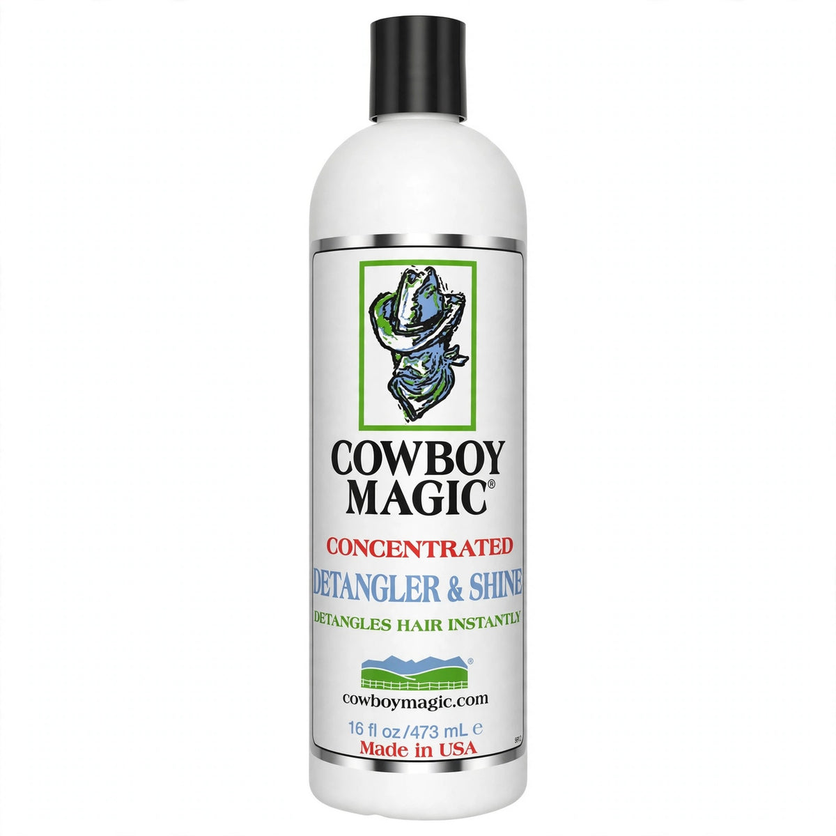 Cowboy Magic Concentrated Detangler & Shine, 16 fl oz bottle, detangles hair instantly