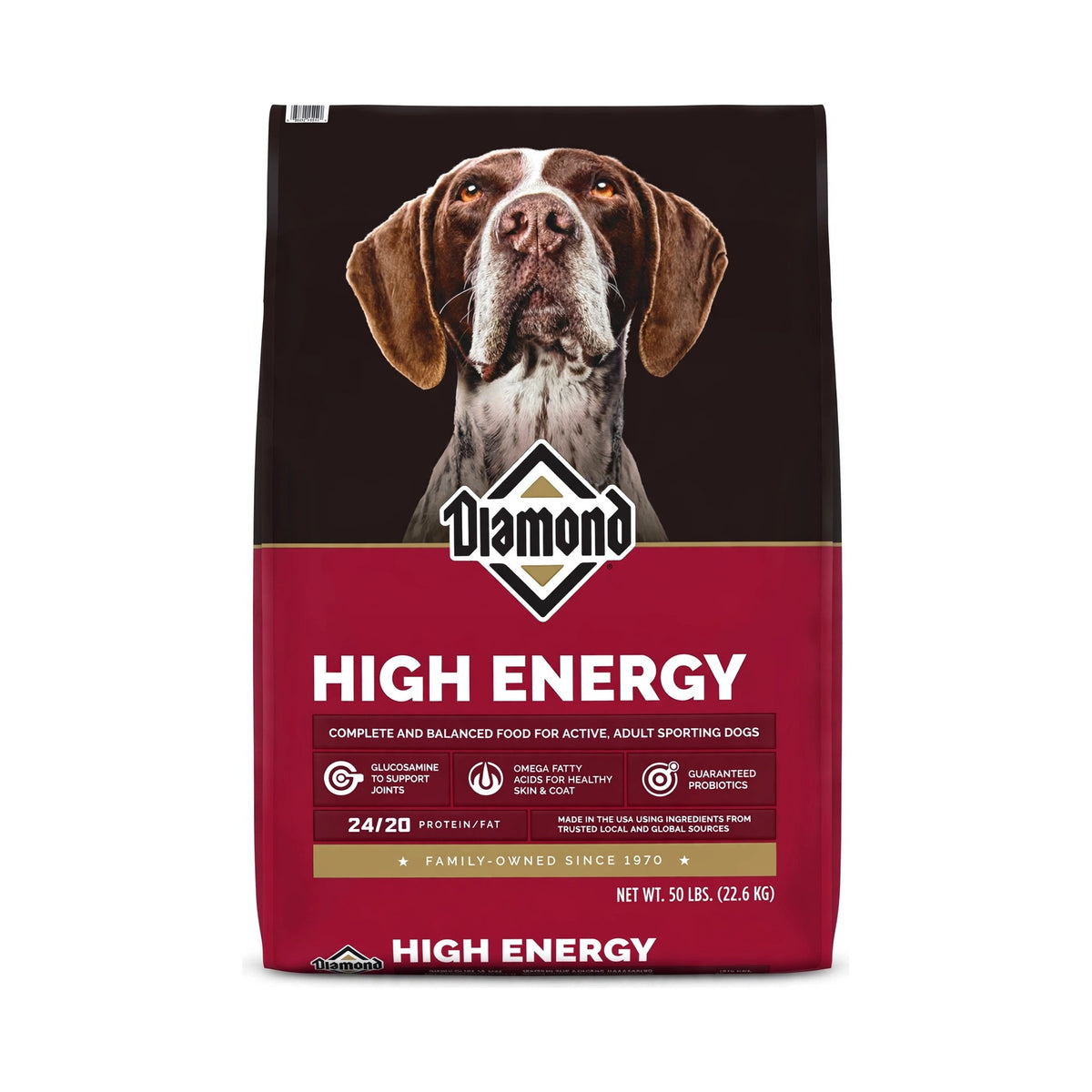 Diamond High Energy Dry Dog Food 50 lb bag