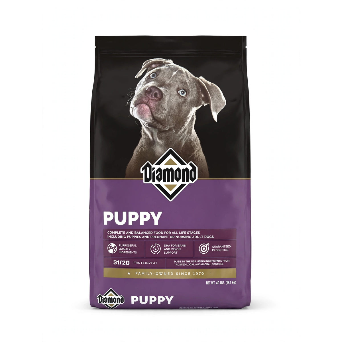 Diamond Puppy Formula Dry Dog Food 40 lb bag