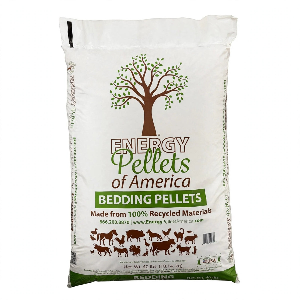 Energy Pellets of America Animal Bedding Pellets, 40 lb bag