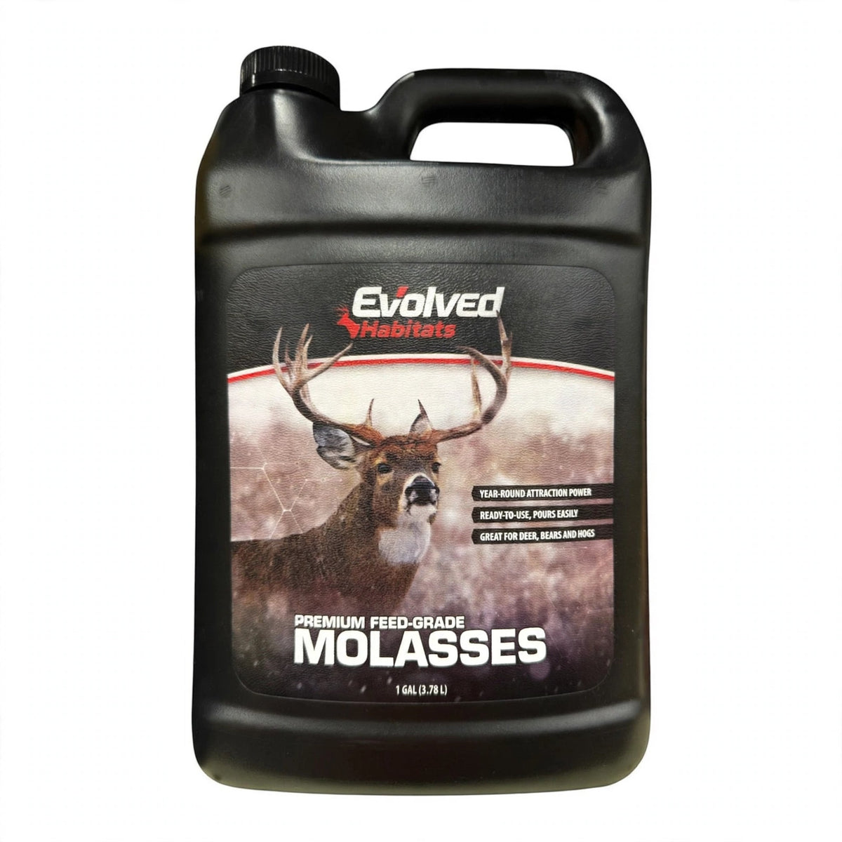 Evolved Habitats Premium Feed-Grade Molasses Wildlife Attractant, 1 gallon jug