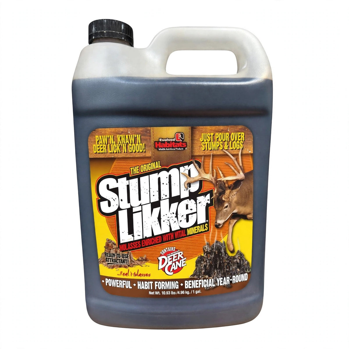 Evolved Habitats Stump Likker Deer Attractant, 1 gallon jug
