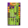Fun World Pumpkin Pro Family Pumpkin Carving Kit box front with green tools, stencils and Super Goop Scoop