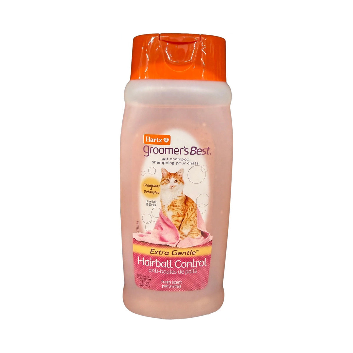 Hartz Groomer's Best Extra Gentle Hairball Control cat shampoo that conditions and detangles, 15 oz