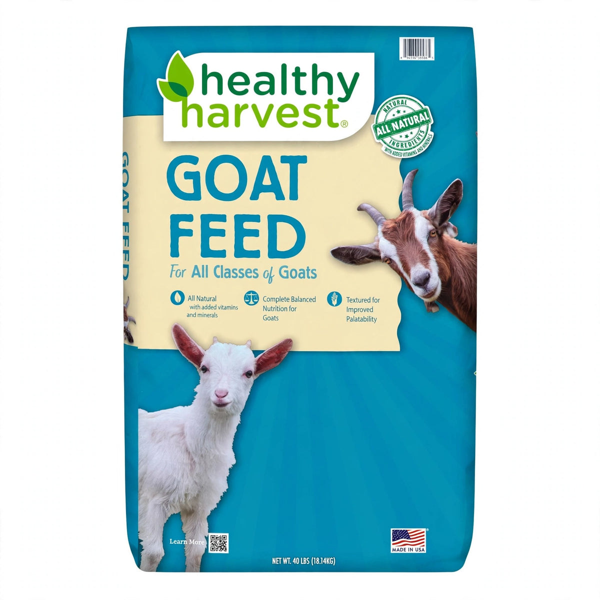 Healthy Harvest 16% All Natural Textured Goat Feed, 40 lb bag