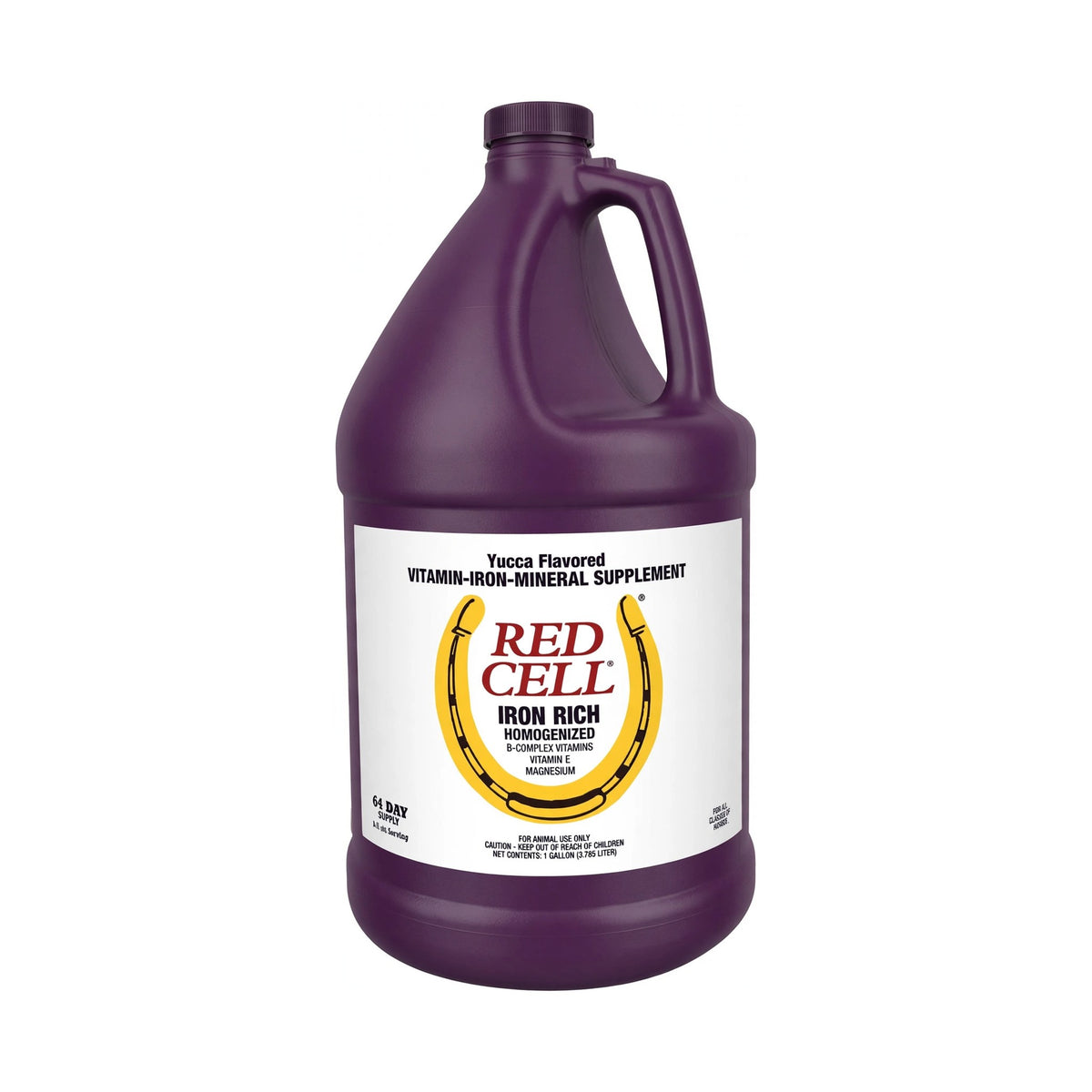 Horse Health Red Cell Iron-Rich Vitamin-Iron-Mineral Horse Supplement 1 gallon jug