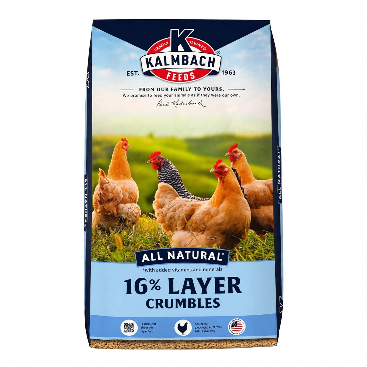 Kalmbach 16% Layer Crumbles, 50 lb bag