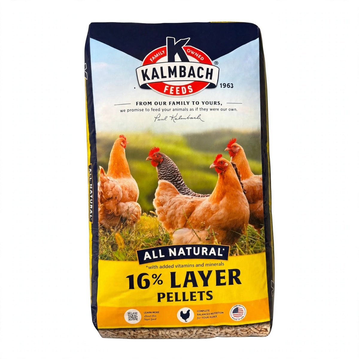 Kalmbach 16% Layer Pellets, 50 lb bag