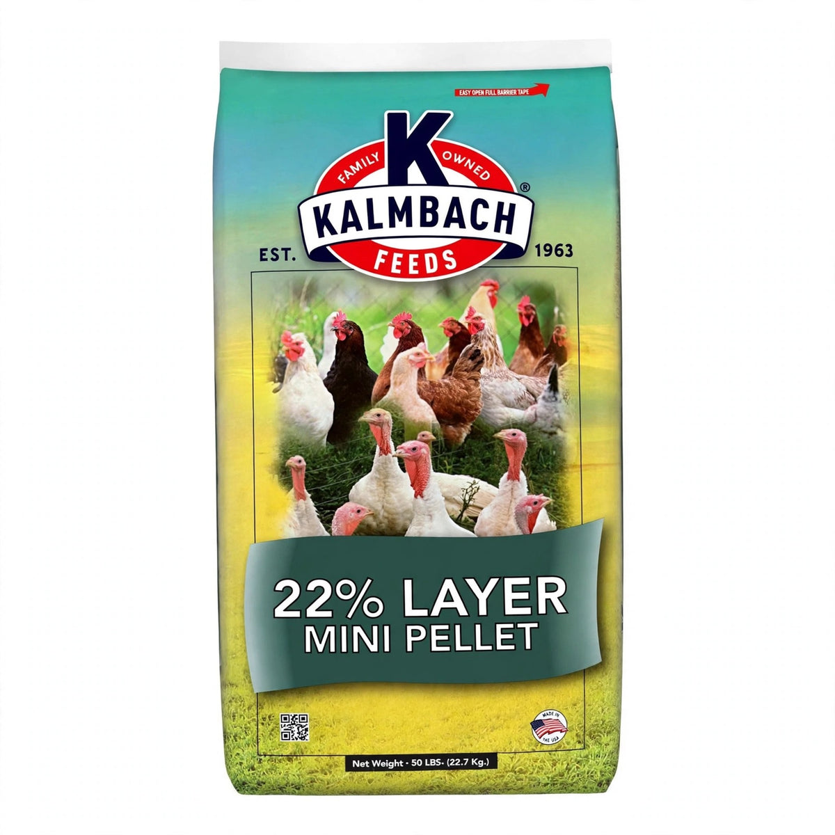 Kalmbach 22% Layer Mini Pellet, 50 lb bag