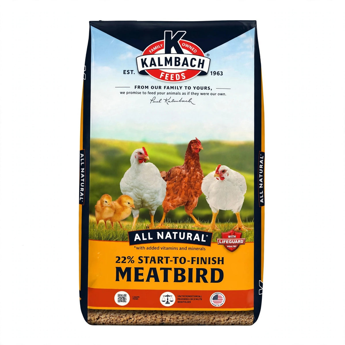 Kalmbach 22% Start-To-Finish Meatbird, 50 lb bag