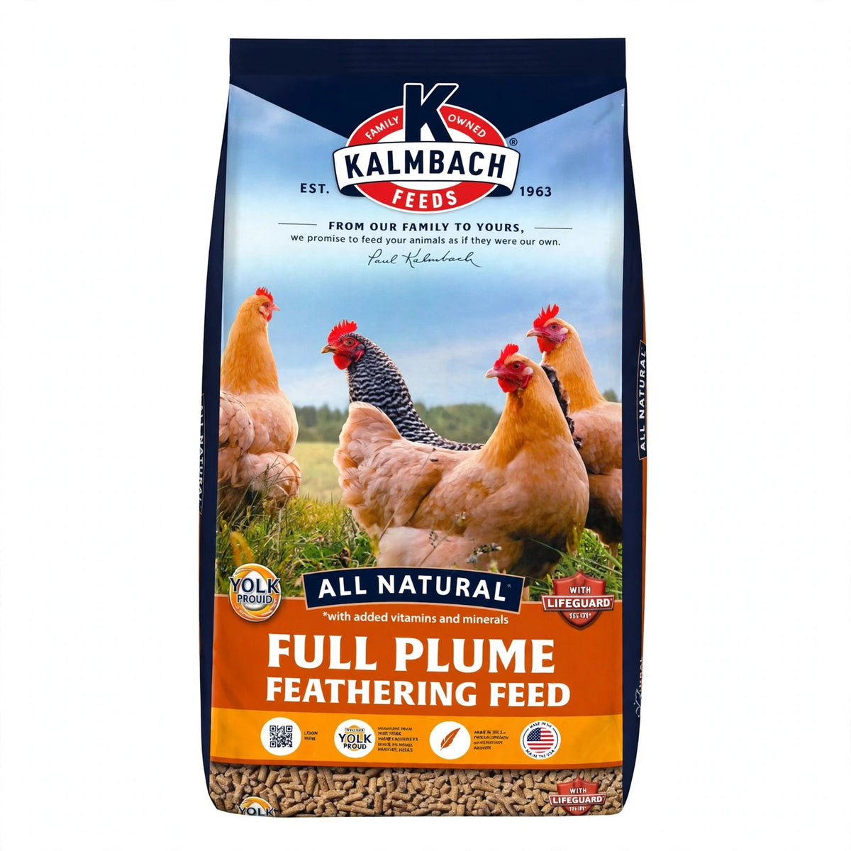 Kalmbach Full Plume Feathering Feed, 50 lb bag