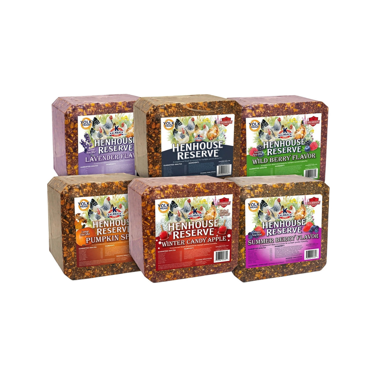 Kalmbach Henhouse Reserve Supplement Block, all 6 seasonal flavors
