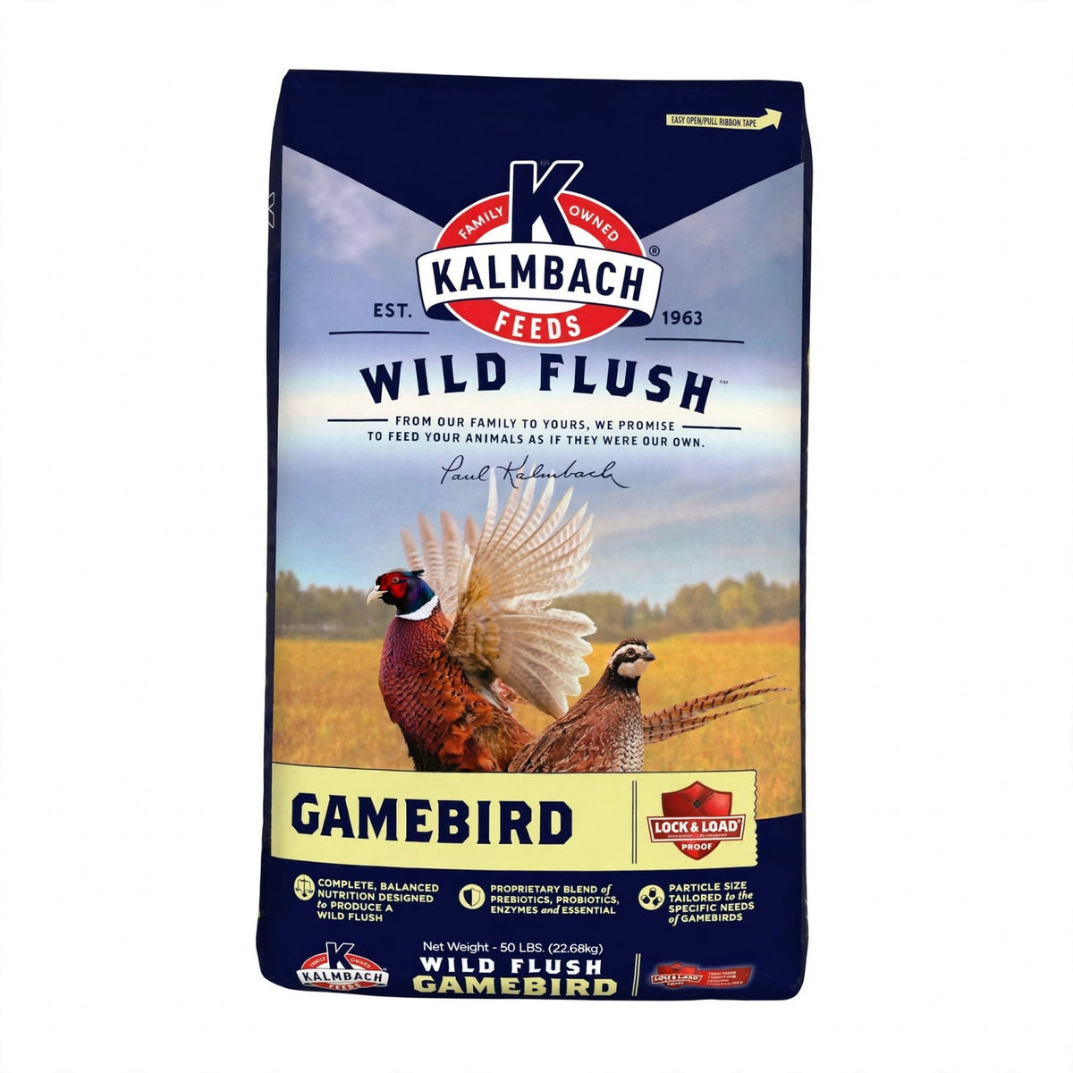 Kalmbach Wild Flush Gamebird Grower, 50 lb bag