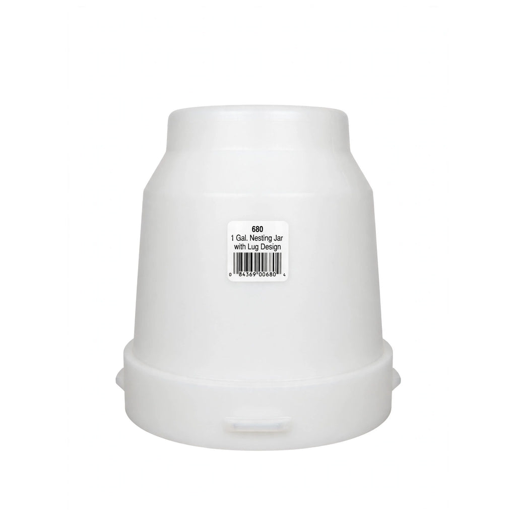 Little Giant 1 gallon nesting waterer jug with lug design label