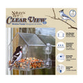 Nature's Way Clear View window bird feeder box with clear suction cup window feeder