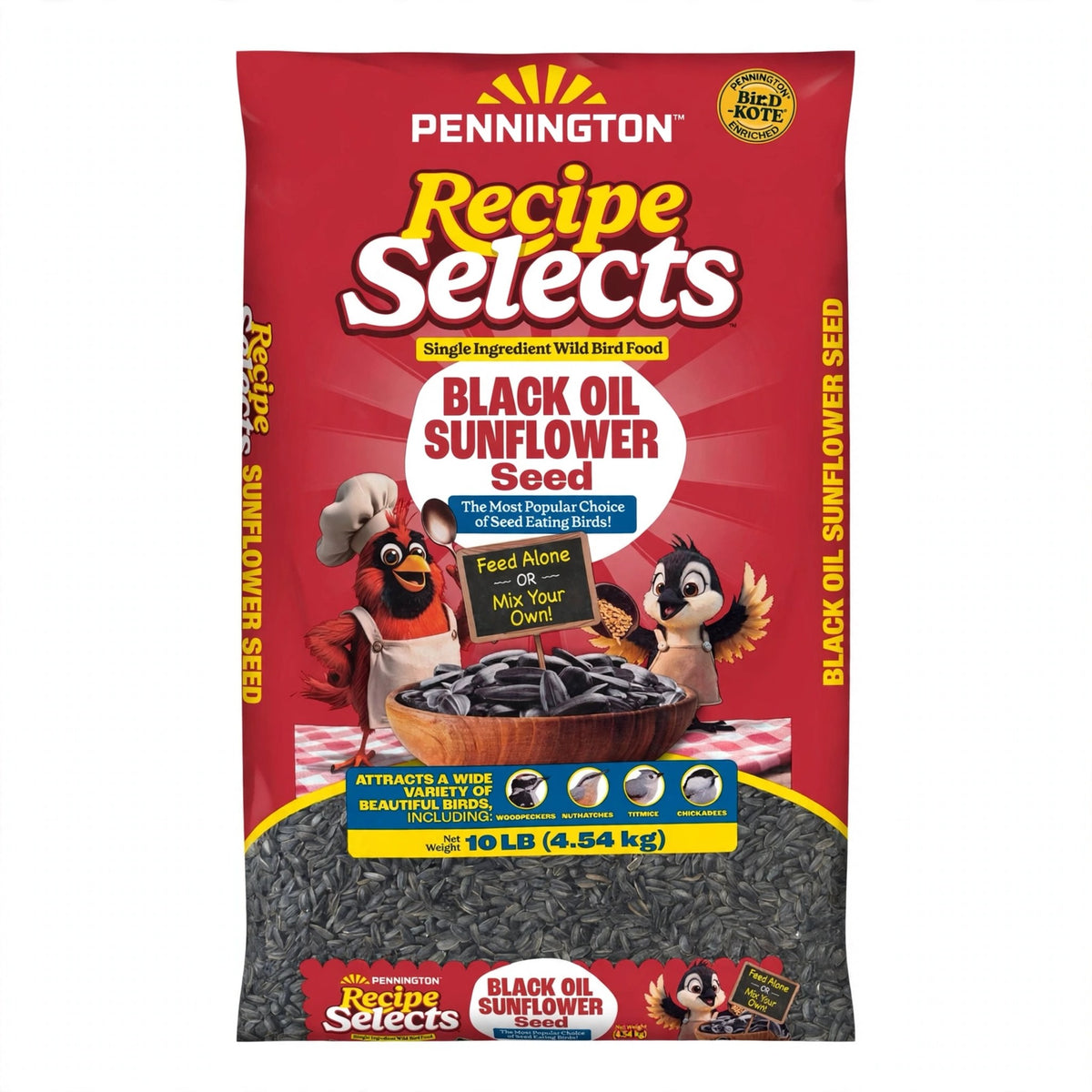 Pennington Recipe Selects Black Oil Sunflower Seed, 10 lb bag