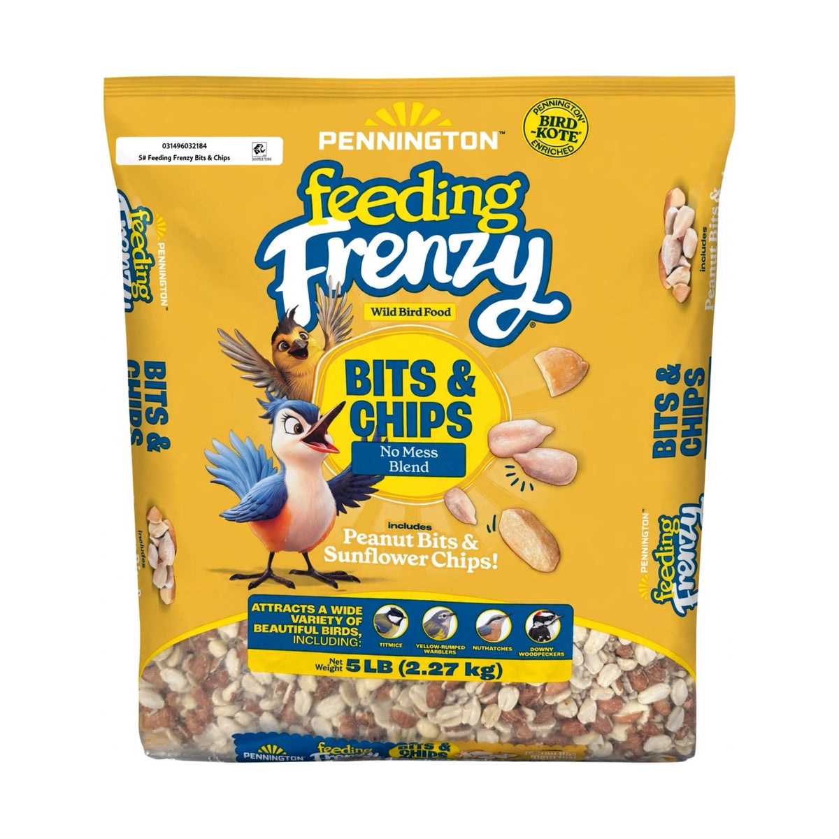 Pennington Feeding Frenzy Bits & Chips wild bird food bag, 5 lb