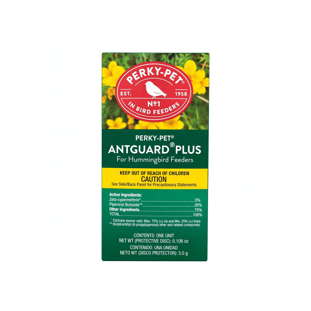 Perky-Pet AntGuard Plus for Hummingbird Feeders - ant repellent protective disc box, one unit