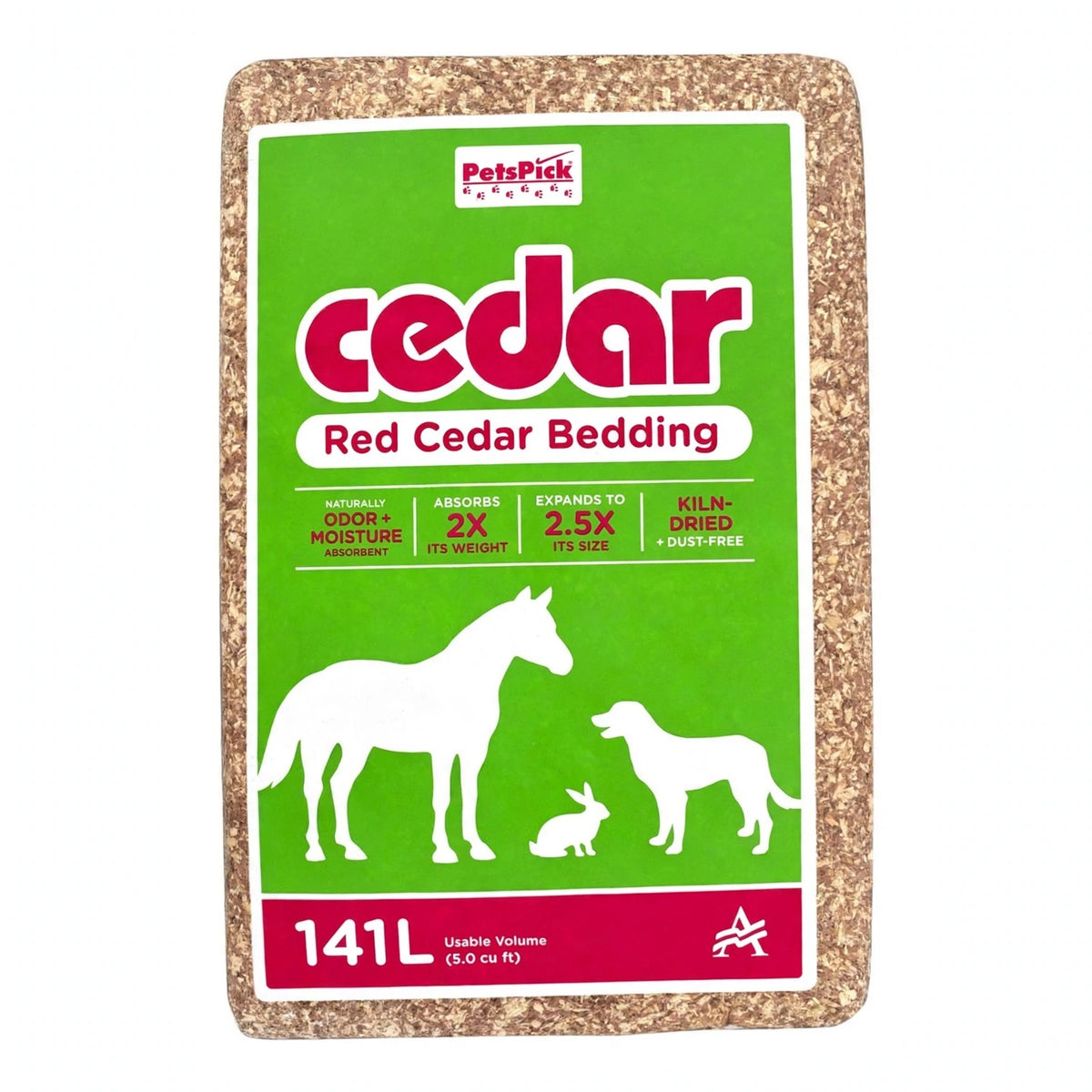 PetsPick Red Cedar Pet Bedding, 141L
