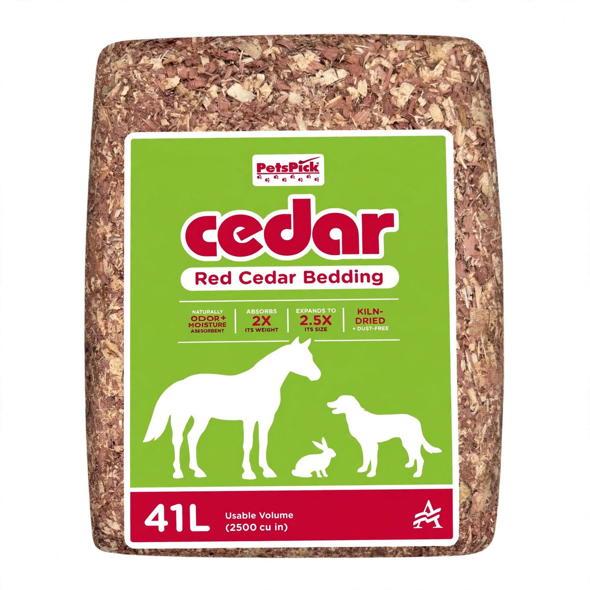 PetsPick Red Cedar Pet Bedding, 41L