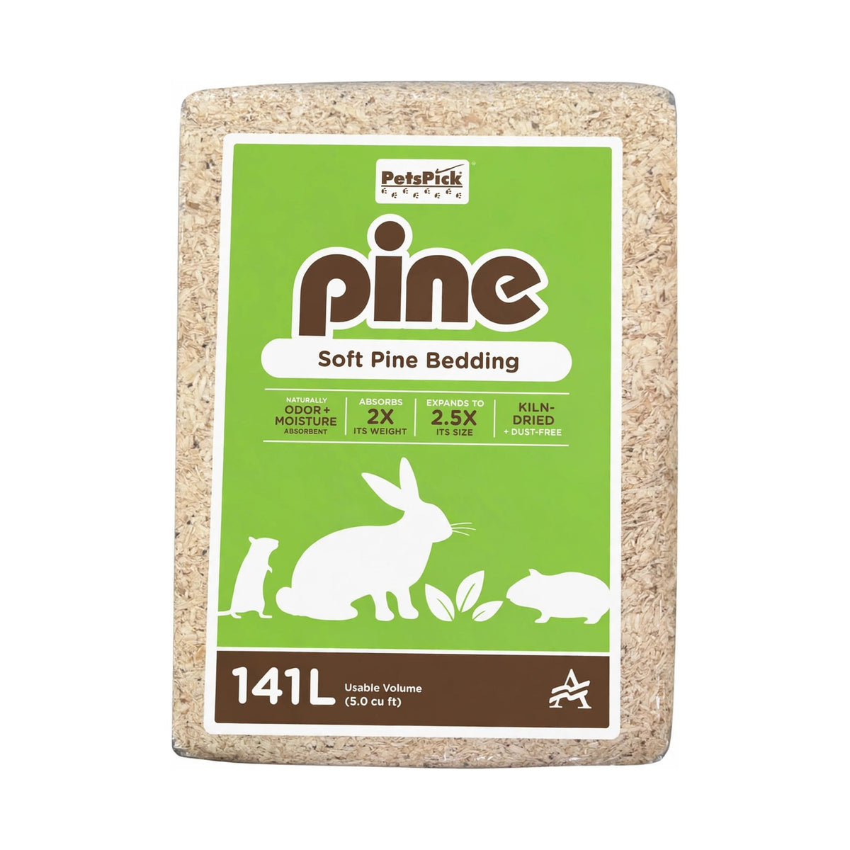 PetsPick Soft Pine Pet Bedding, 141L - Khrysco