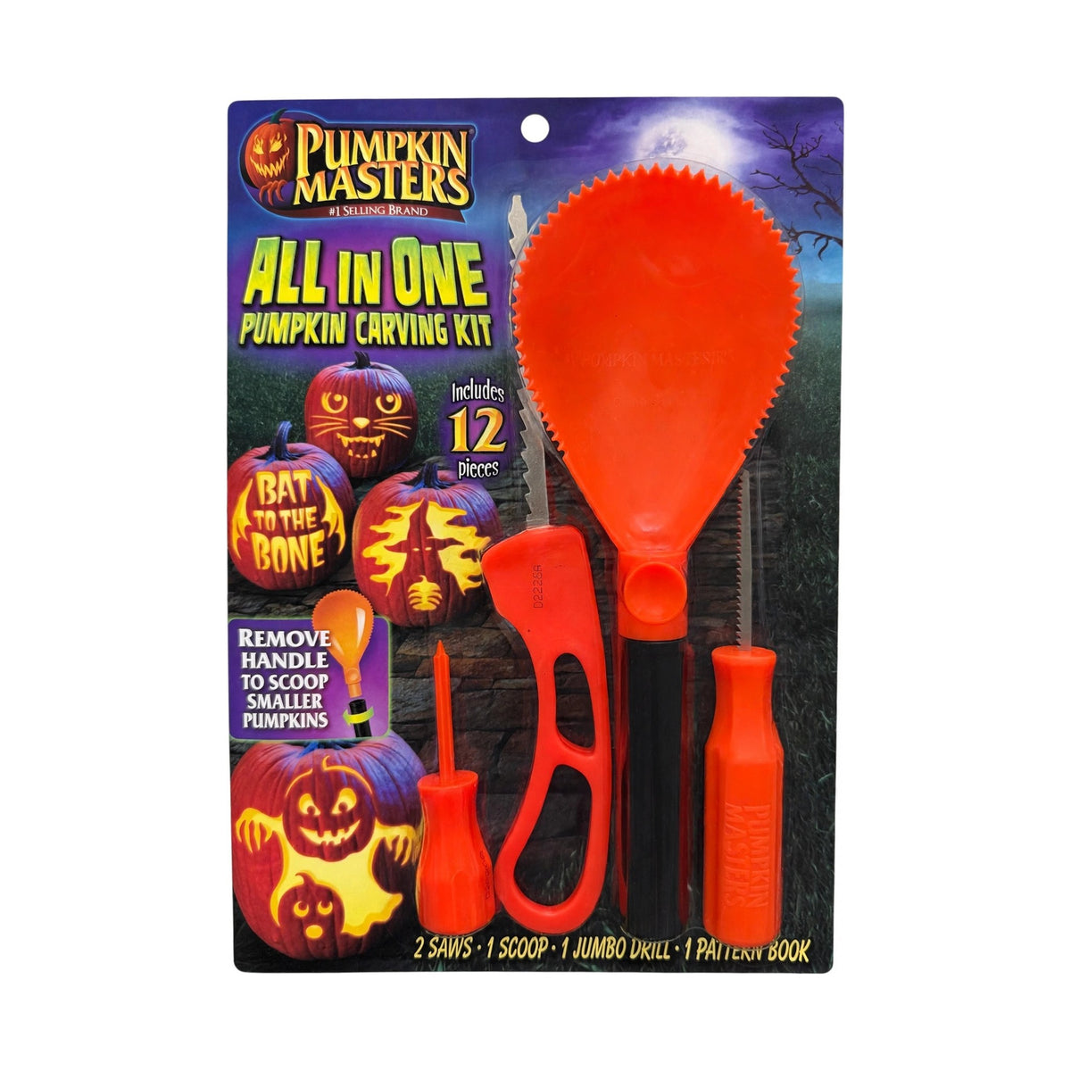 Pumpkin Masters All in One Pumpkin Carving Kit, 12 pieces