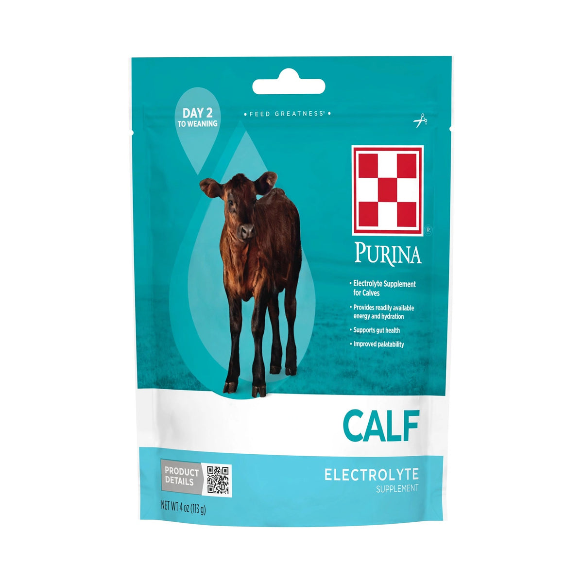 Purina Calf Electrolyte Supplement, 4 oz pouch