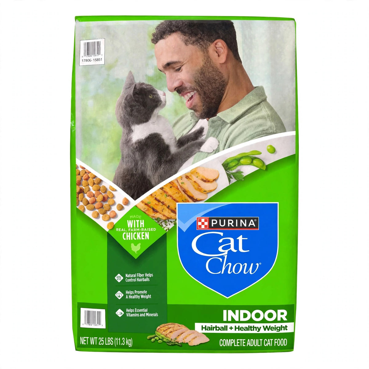Purina Cat Chow Indoor Cat Food, 25 lbs bag