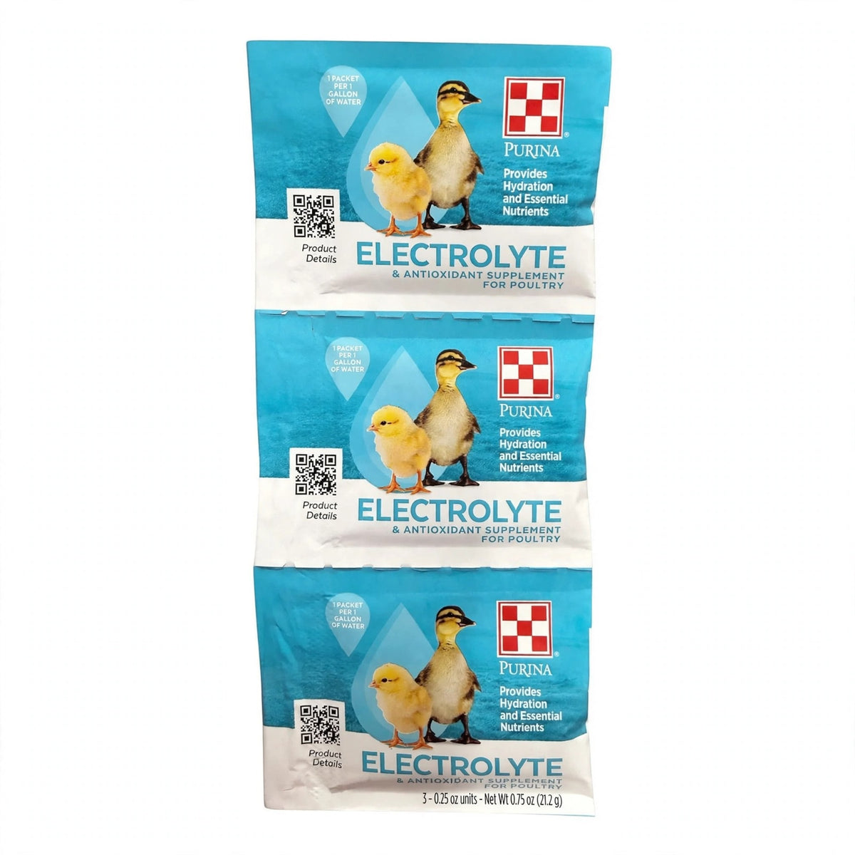 Purina Electrolyte and Antioxidant Supplement for Poultry Packets, 3 pk