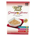 Purina Fancy Feast Gravy Lovers Poultry and Beef Wet Cat Food Variety Pack, 48 ct