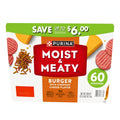 Purina Moist & Meaty Burger with Cheddar Cheese Flavor Dog Food, 60 pouches