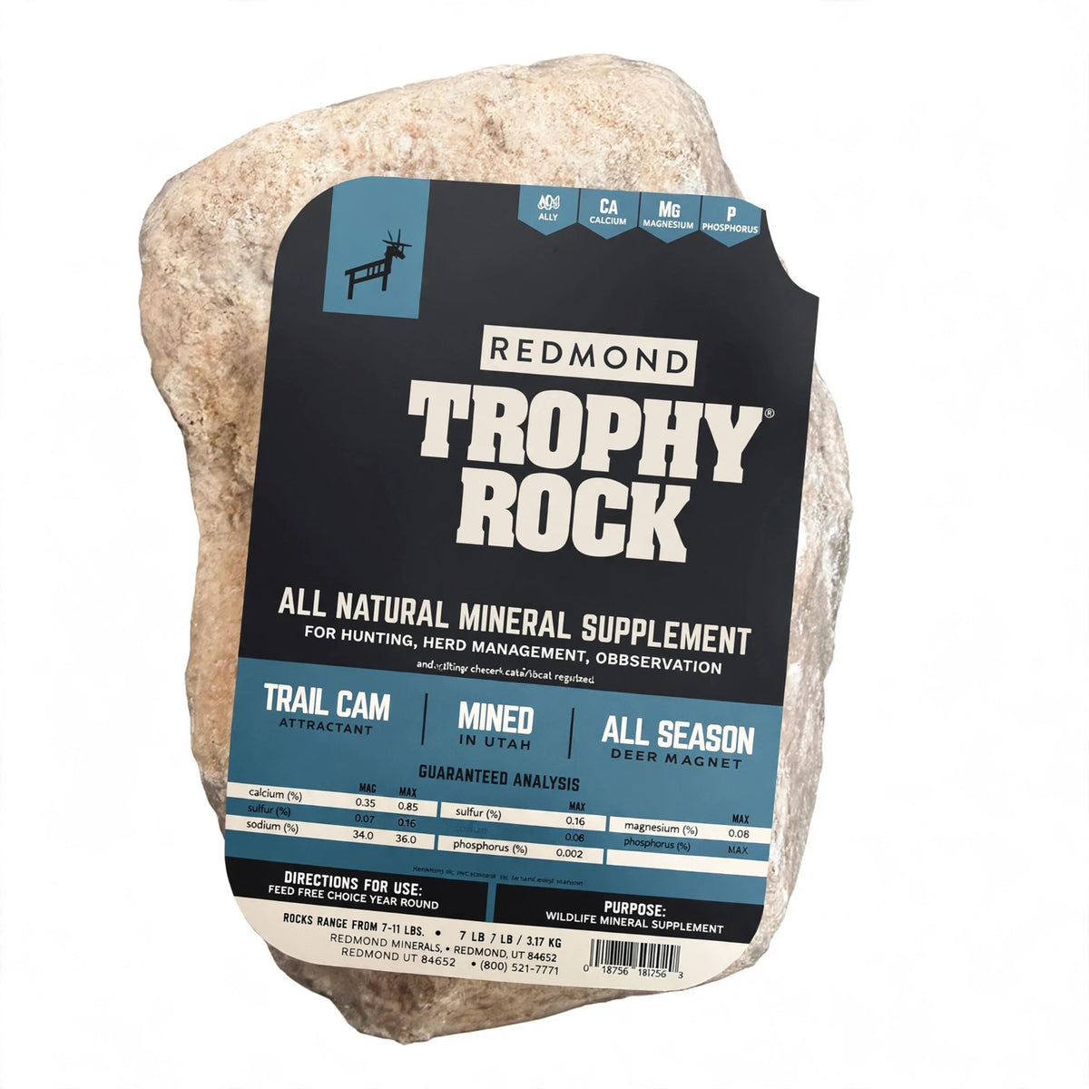 Redmond Trophy Rock All-Natural Deer Mineral Supplement Attractant