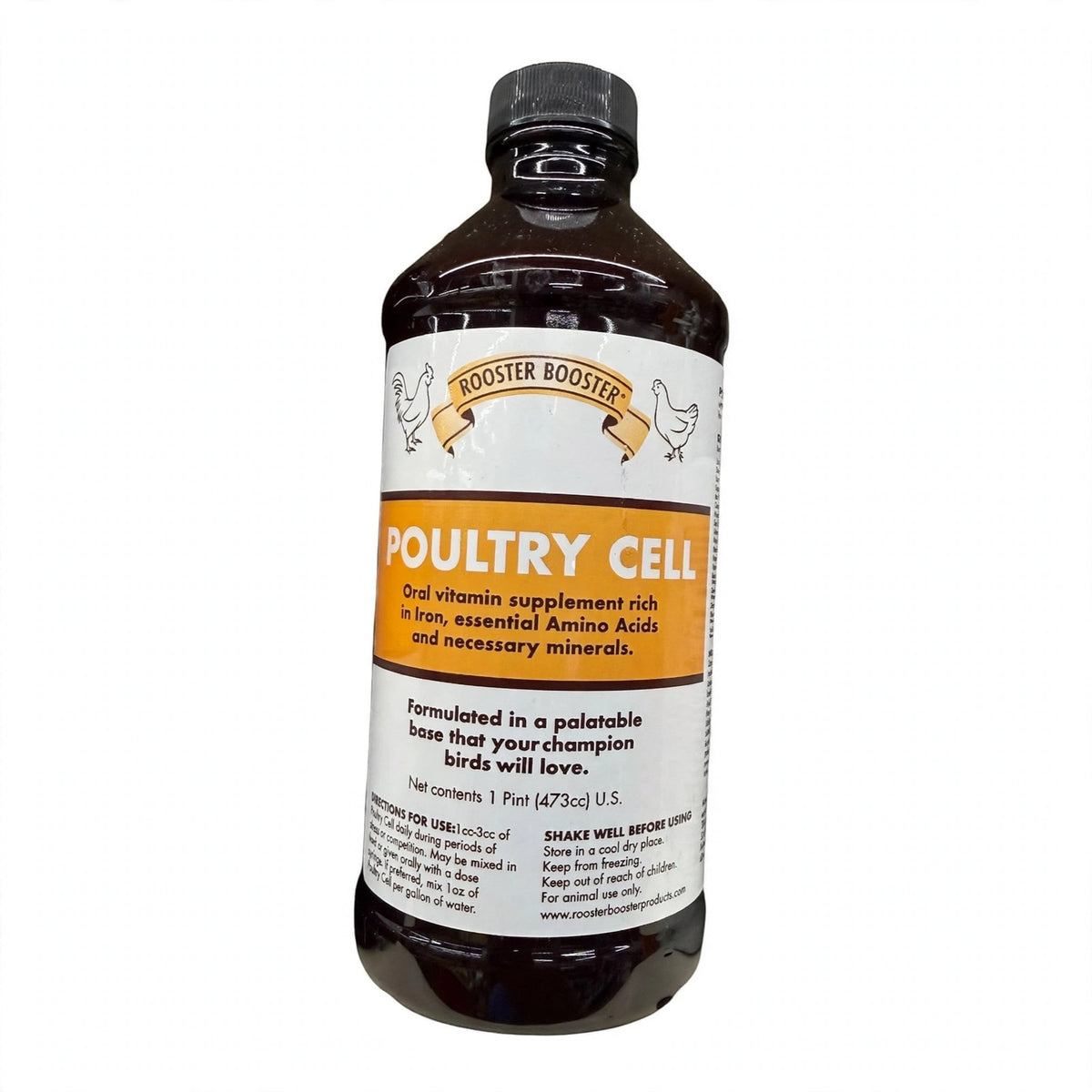 Rooster Booster Poultry Cell Mineral Supplement for Poultry, 16 fl oz bottle