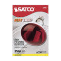 Satco R40 Reflector Heat Lamp Bulb, Red, 250W