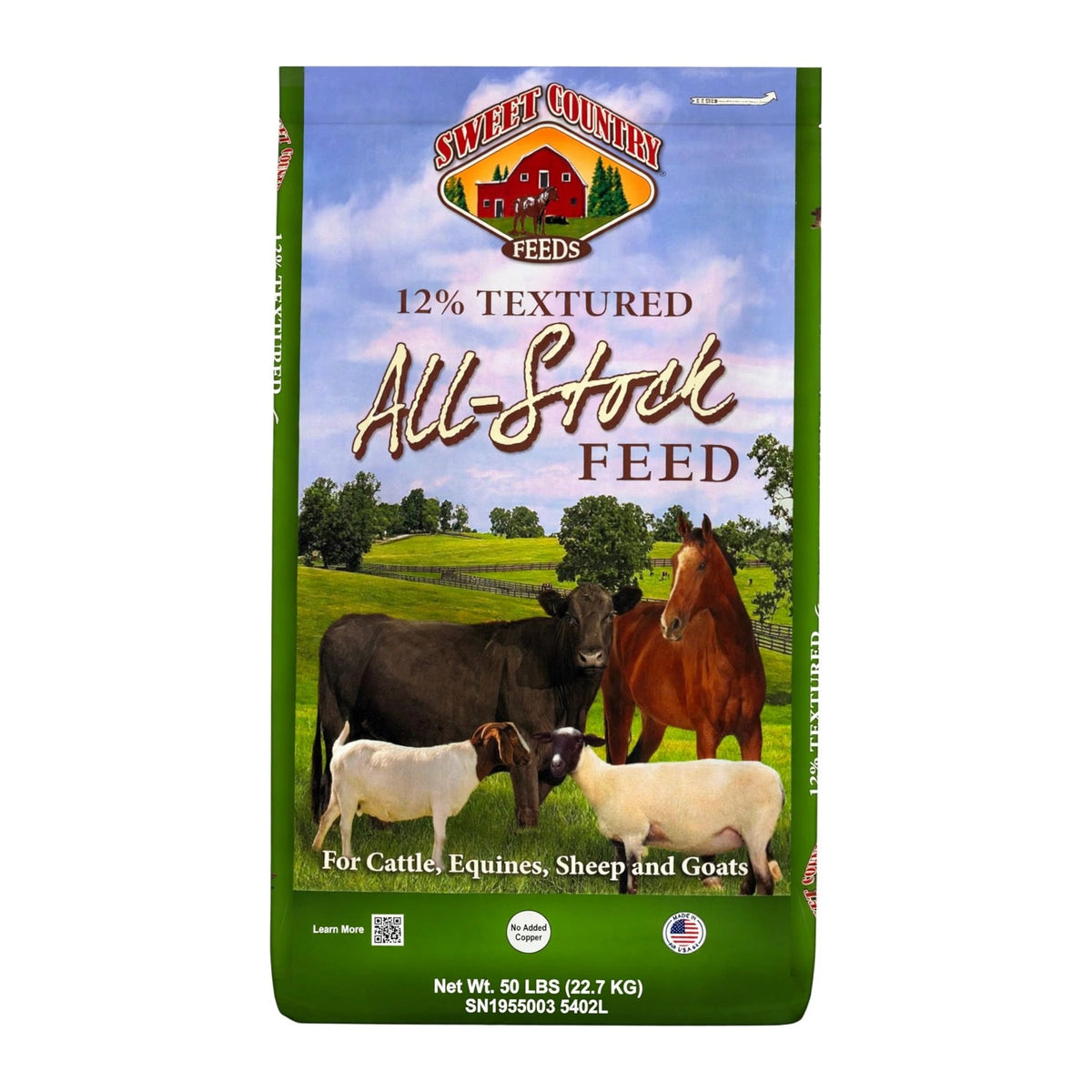 Sweet Country Feeds 12% Textured All-Stock Feed, 50 lb bag