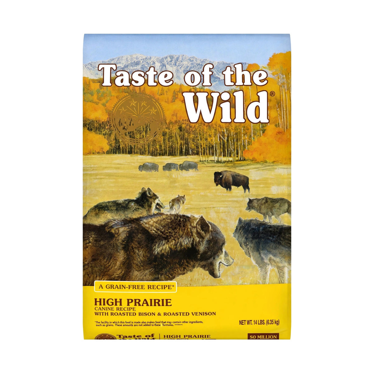 Taste of the Wild High Prairie Roasted Bison & Venison Grain-Free Dry Dog Food 14 lb bag