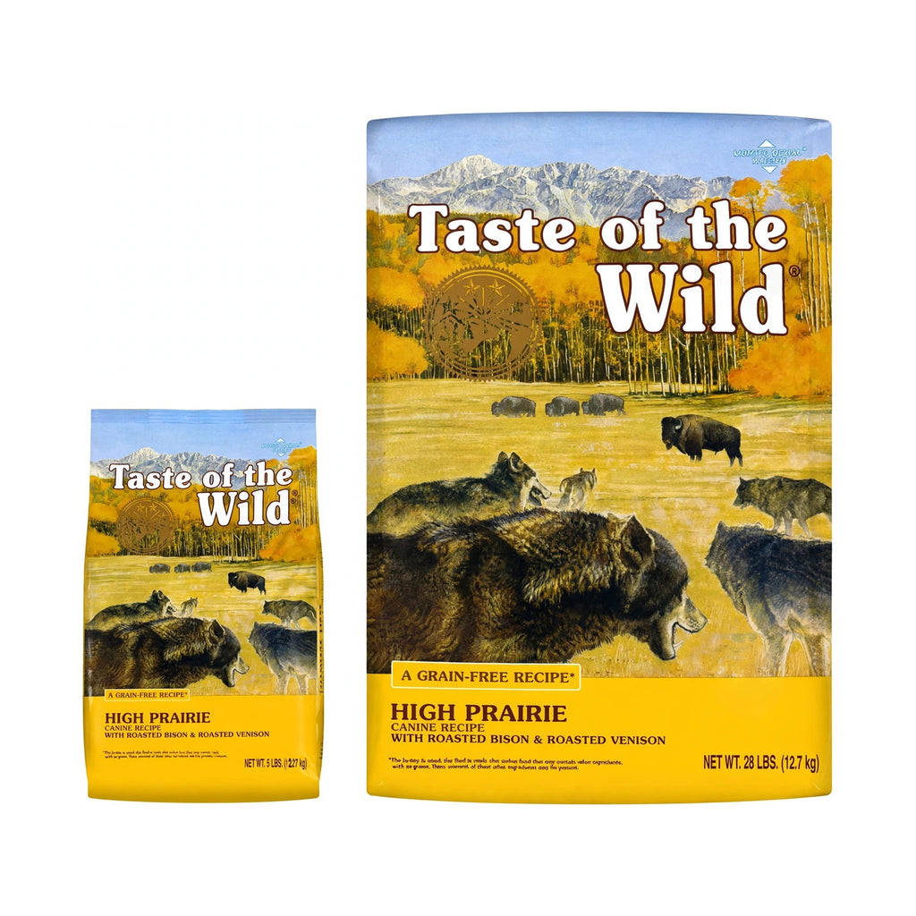 Taste of the Wild High Prairie Roasted Bison & Venison Grain-Free Dry Dog Food 5 lb and 28 lb bags