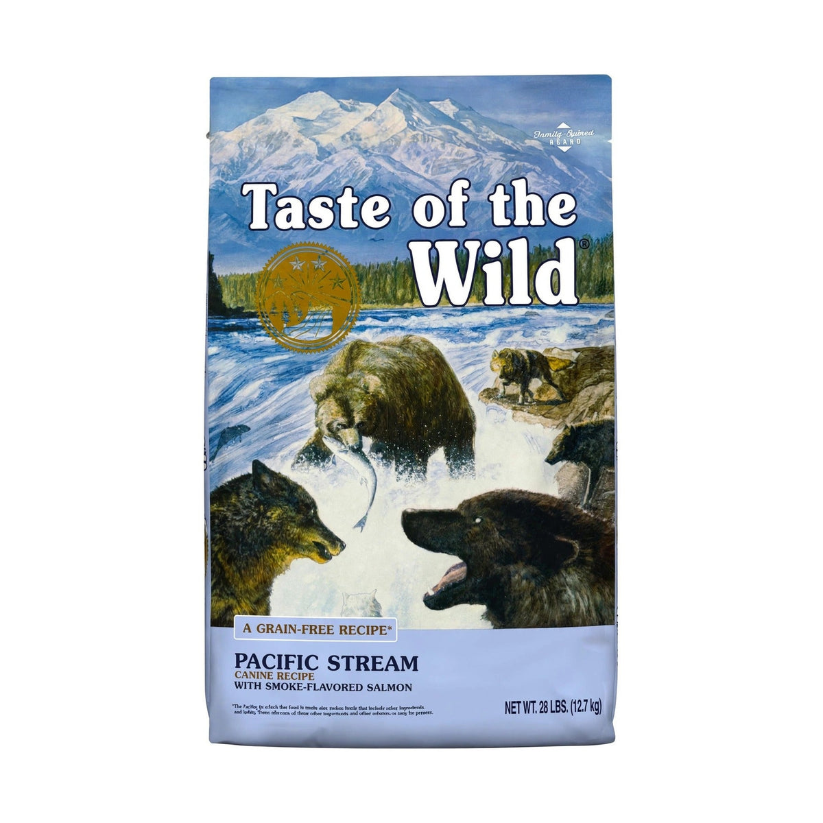 Taste of the Wild Pacific Stream Smoke-Flavored Salmon Grain-Free Dry Dog Food 28 lb bag