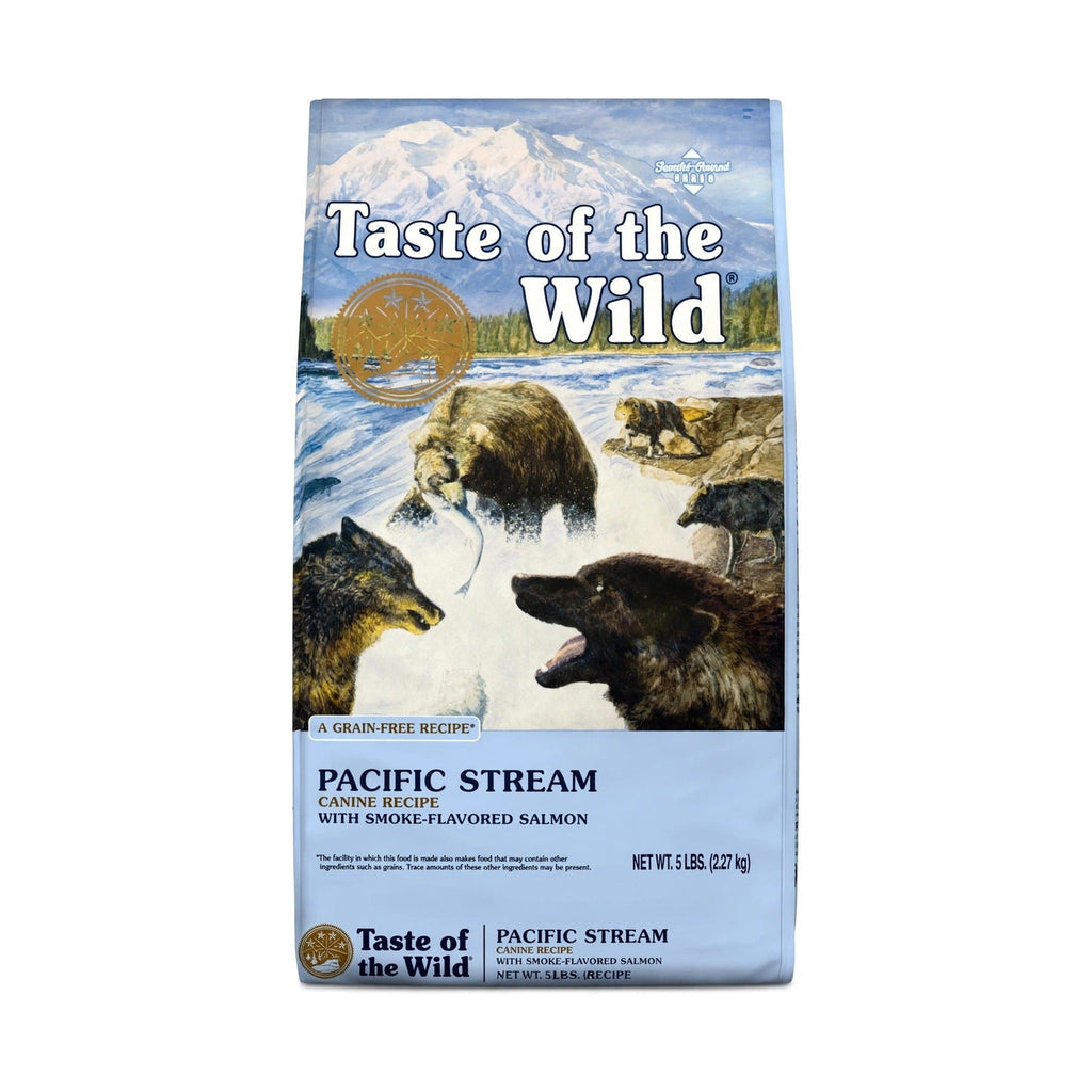 Taste of the Wild Pacific Stream Smoke-Flavored Salmon Grain-Free Dry Dog Food 5 lb bag